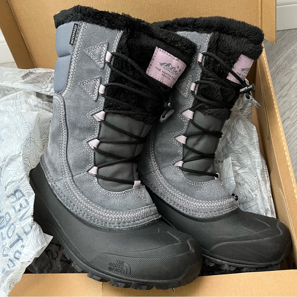 The North Face Shellista Lace Big Kids / Girl's Boots, Size 4, New